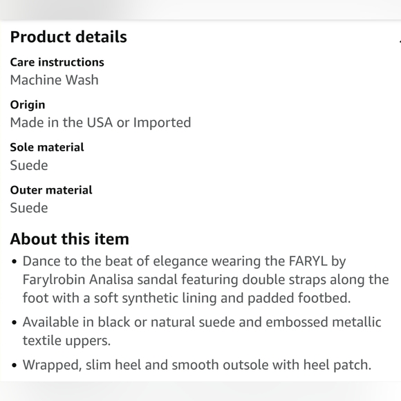 FARYL by Farylrobin Analisa Black 9 M - Picture 2 of 5